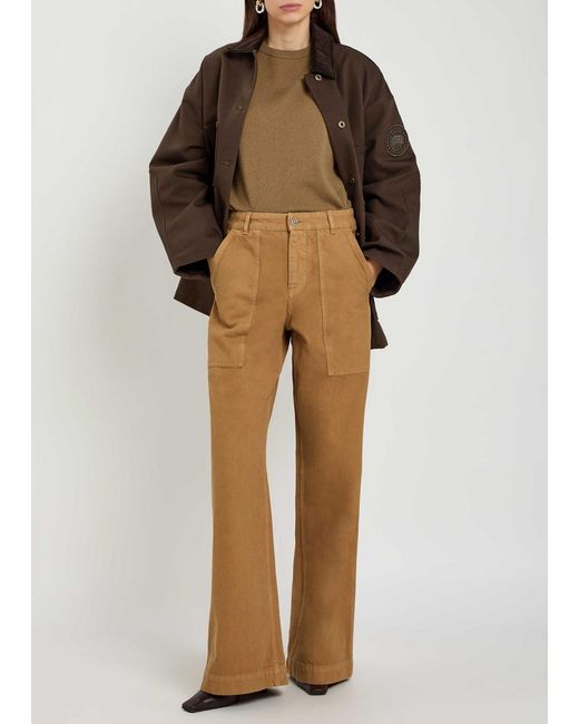 Canada Goose Brown Beaumont Corduroy-Collar Canvas Coat