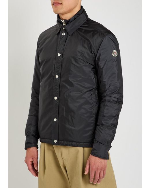 Moncler Black Meridelle Layered Padded Shell Jacket for men