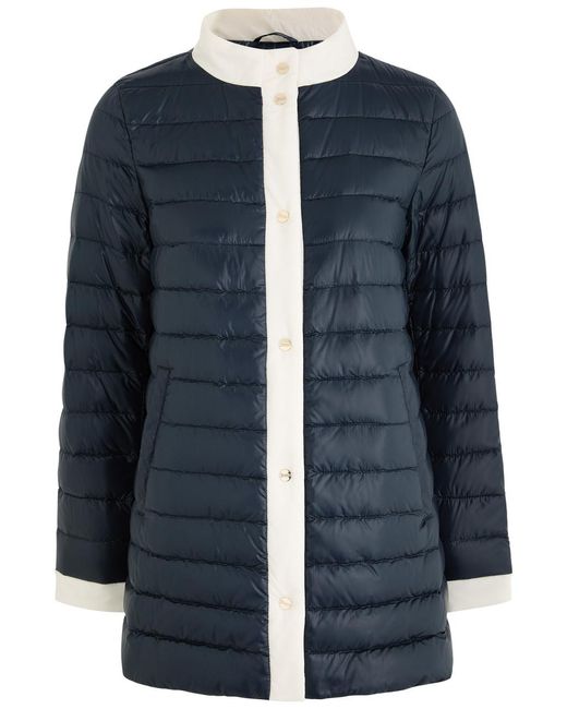 Herno Blue Quilted Shell Jacket