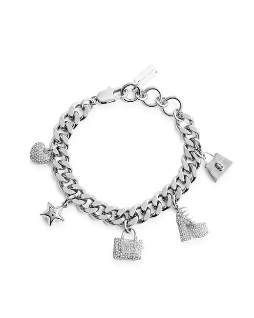 Marc Jacobs Metallic Mini Icon Chain Charm Bracelet