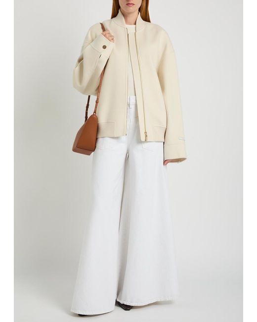 Sportmax Natural Short Wool Coat