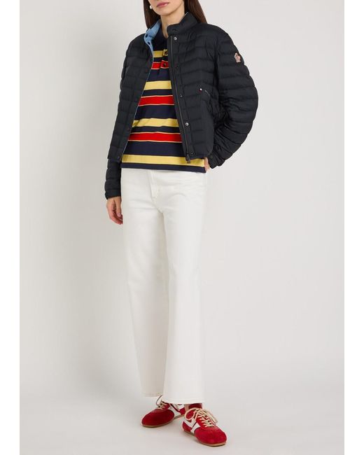 Moncler Black Madulains Padded Shell Bomber Jacket