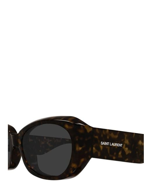 Saint Laurent Black Square-Frame Sunglasses
