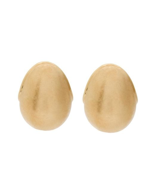 Jacquemus Natural Les Bouclés Raisin Brushed Drop Earrings