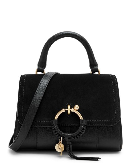See By Chloé Black Joan Leather Top Handle Bag