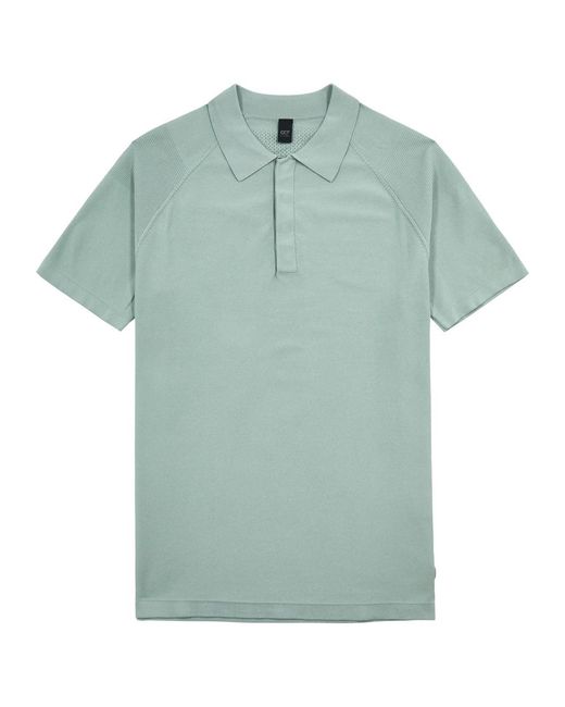 Alpha Tauri Green Fenzi Knitted Polo Shirt for men