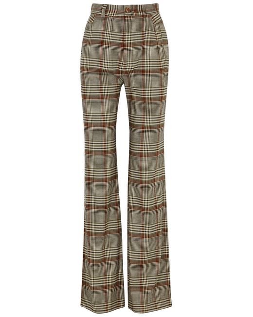 Vivienne Westwood Gray Ray Checked Woven Trousers