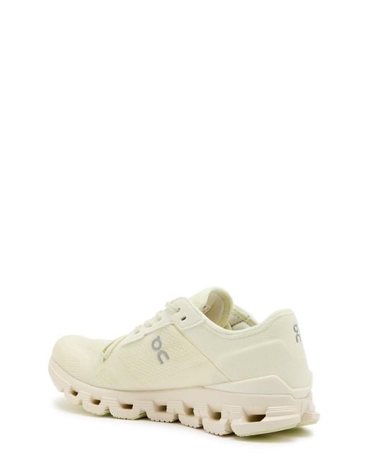 On Shoes Natural Cloud X 4 Ad Panelled Mesh-Knit Sneakers