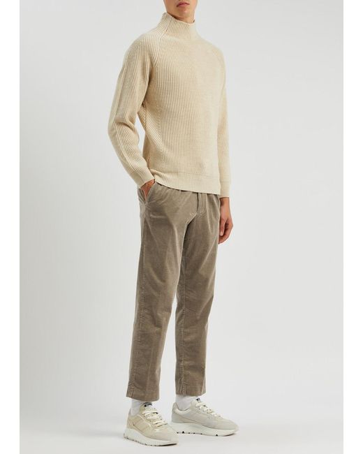 NN07 Natural Bill Tapered Corduroy Trousers for men