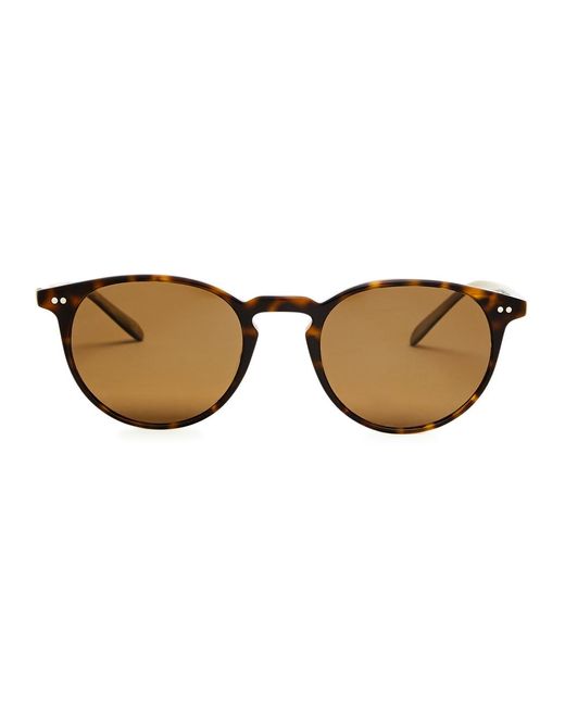 Oliver Peoples Brown Riley Sun Round-frame Sunglasses for men