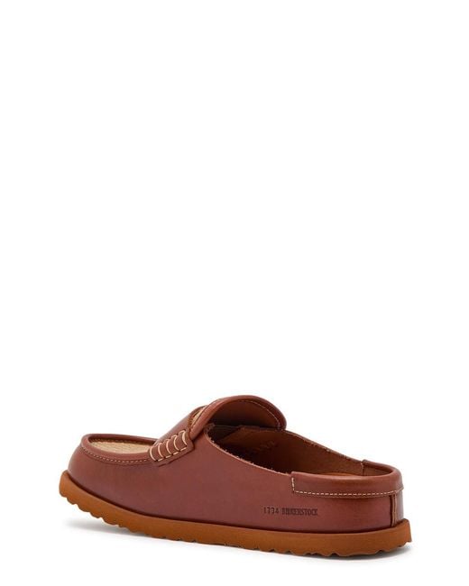 Birkenstock Brown Naples Wrapped Raffia And Leather Loafers