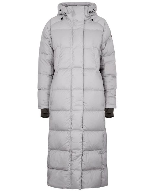 Canada Goose Gray Alliston Quilted Feather-light Shell Parka