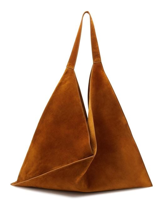 Khaite Brown Sara Suede Tote