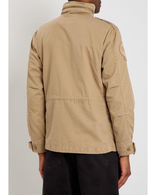 Polo Ralph Lauren Natural Patch-Appliquéd Cotton Field Jacket for men