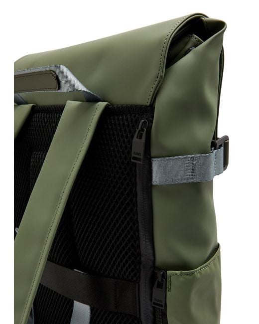 Rains Green Otg Waterproof Backpack for men