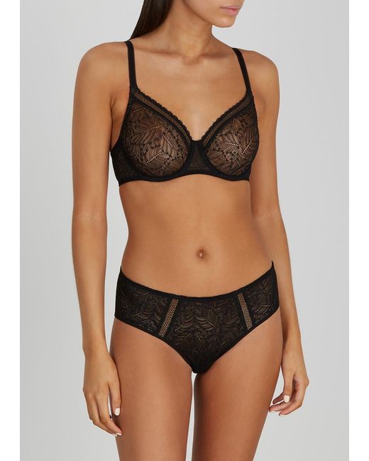 Simone Perele Black Comete Lace Briefs