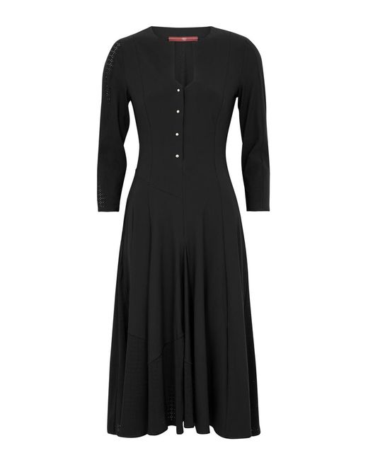High Black Exhibit Stretch-Jersey Midi Dress