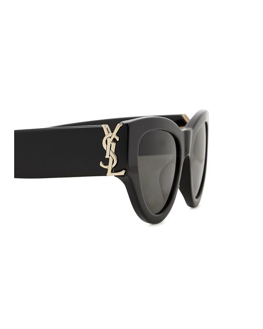 Saint Laurent Black Cat-Eye Sunglasses, Sunglasses, Lenses