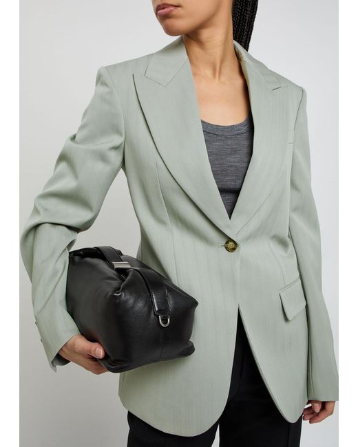 Stella McCartney Gray Single-Breasted Wool Blazer