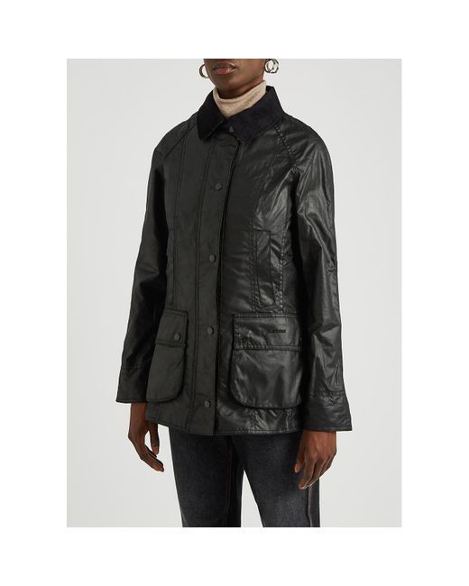 Barbour Black Beadnell Waxed Cotton Jacket
