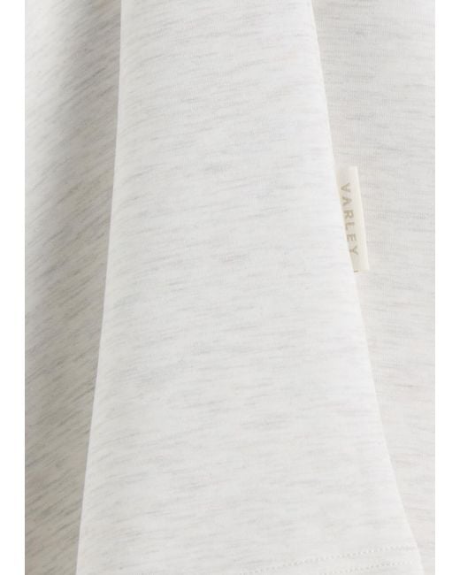 Varley White Magnolia Half-Zip Stretch-Jersey Vest