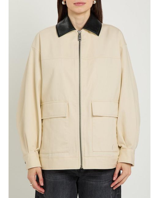 Anine Bing Natural Holden Twill Jacket