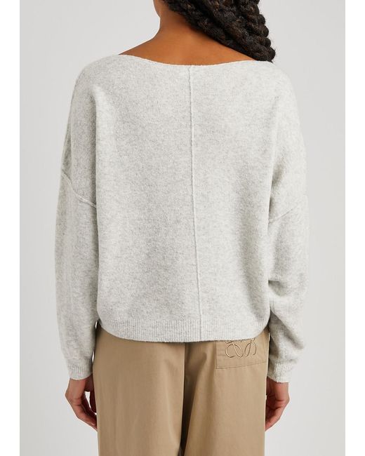 American Vintage White Damsville Knitted Jumper