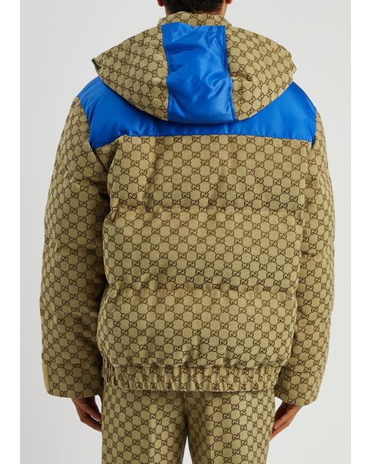 Gucci Blue gg-monogrammed Quilted Canvas Jacket for men
