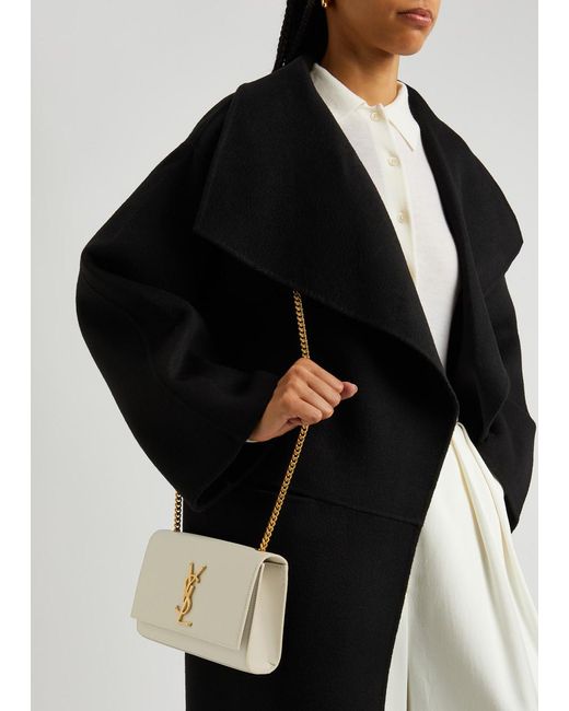 Saint Laurent Natural Kate Leather Shoulder Bag