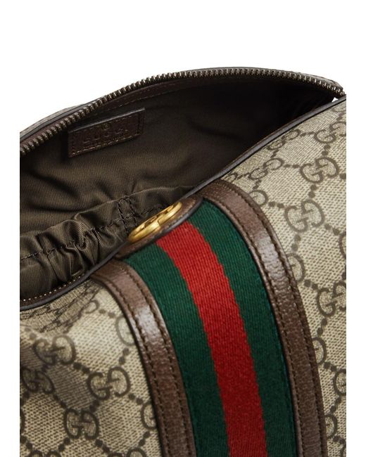 Gucci Gray gg Savoy Monogrammed Wash Bag for men
