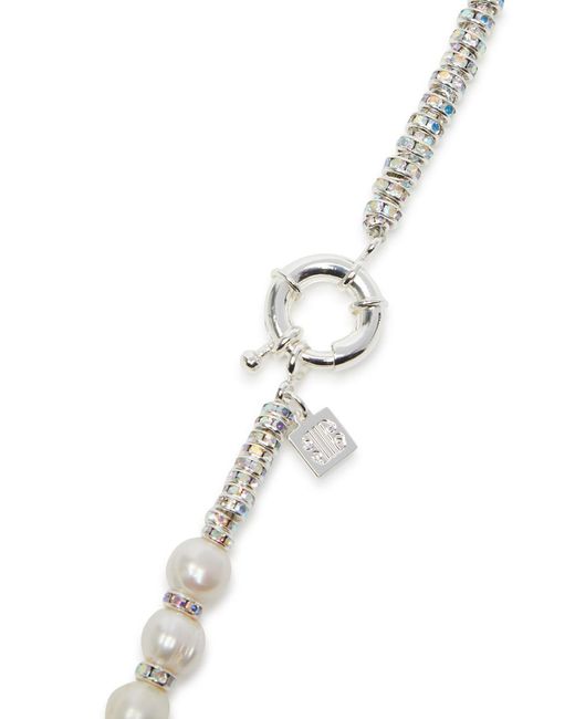 PEARL OCTOPUSS.Y White Paris Diamond-Plated Necklace