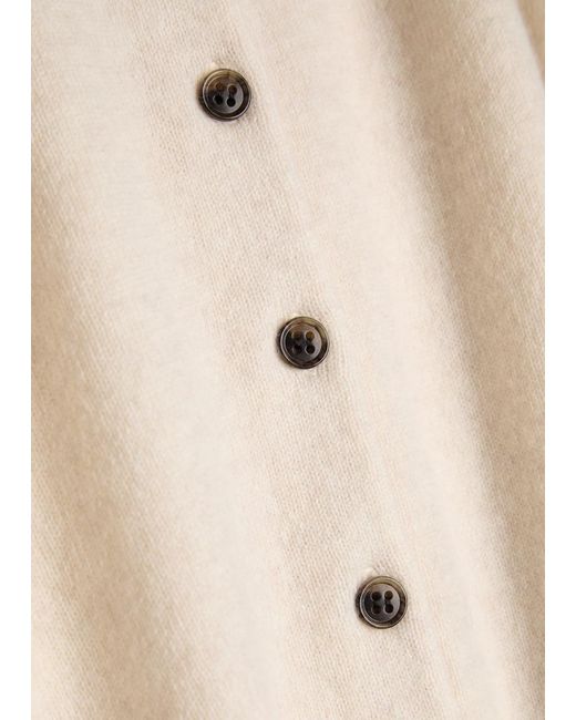 Lisa Yang Natural Marene Cashmere Cardigan