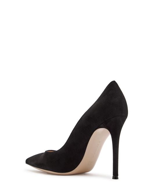 Gianvito Rossi Black Gianvito 105 Suede Pumps