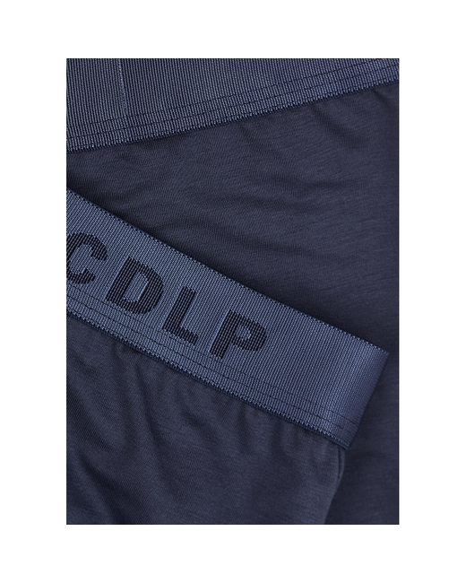 CDLP Blue Stretch-Lyocell Boxer Trunks for men