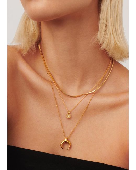 Missoma Metallic Star Ridge Mini 18kt Vermeil Necklace