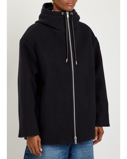 Studio Nicholson Black Etna Hooded Wool And Cashmere-Blend Jacket