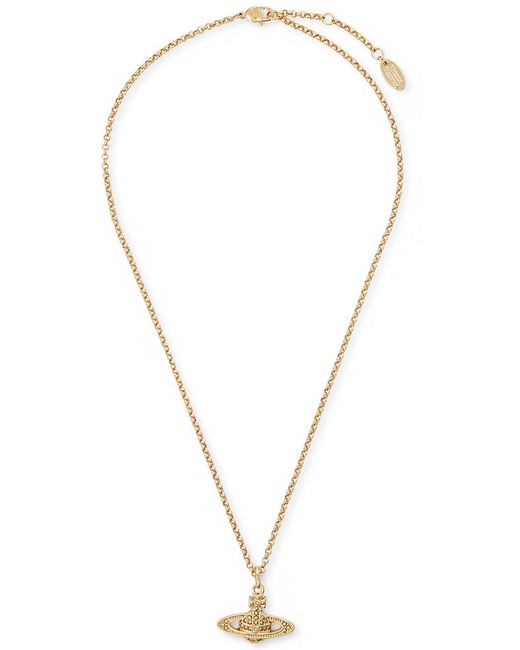 Vivienne Westwood Metallic Mini Bas Relief Orb Necklace