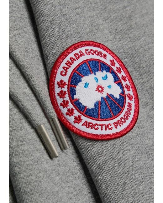 Canada Goose Gray Hooded Cotton Sweatshirt for men