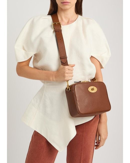 Mulberry Brown Darley Grained Leather Camera Bag