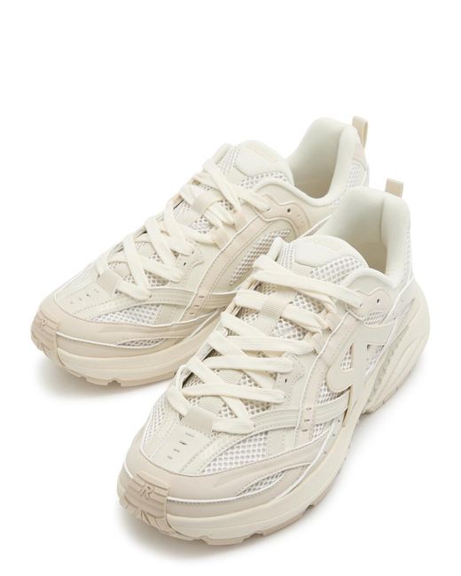 Represent White Storm Panelled Mesh Trainers for men