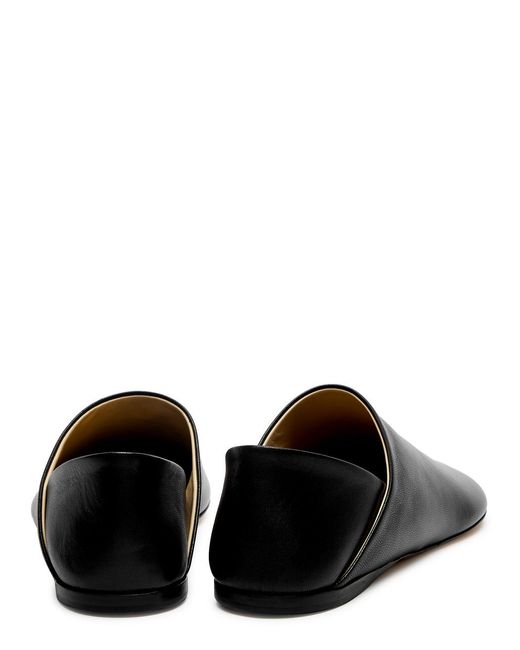 Loewe Black Toy Leather Slippers