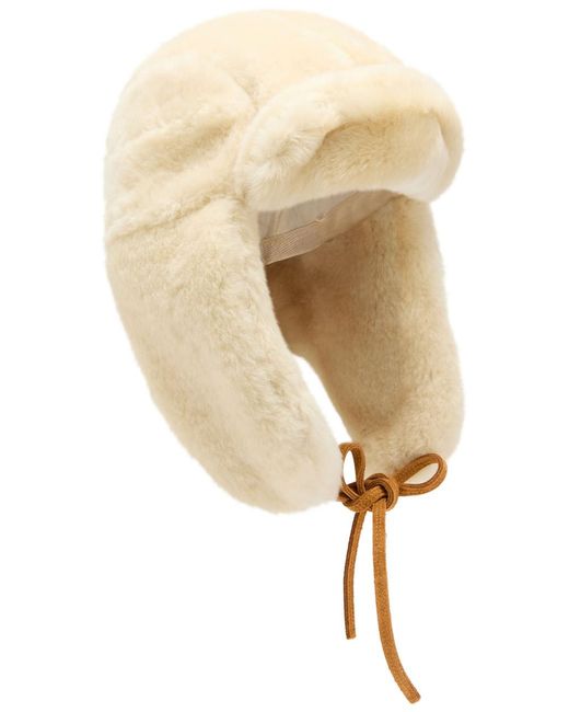 Jacquemus Natural La Chapka Shearling Hat