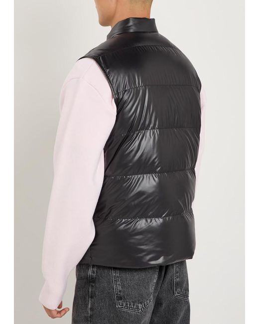 Moncler Black Restigo Quilted Shell Gilet for men