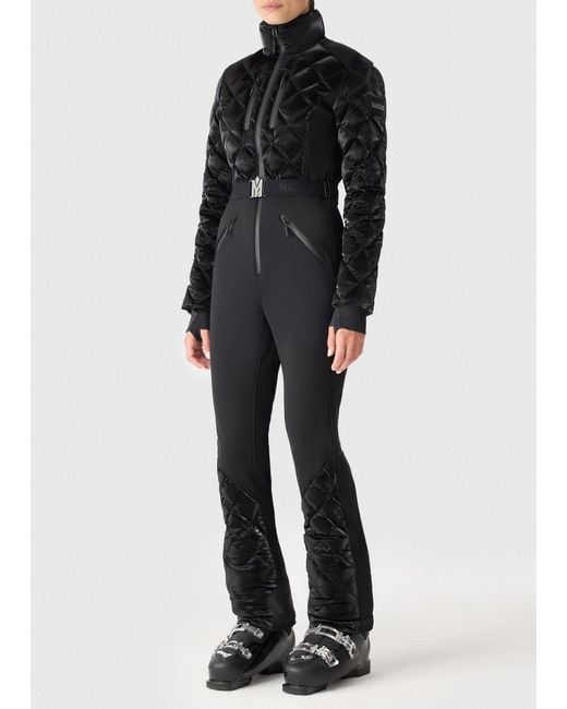 Mackage Black Inga Quilted Bonded Fleece Ski Suit