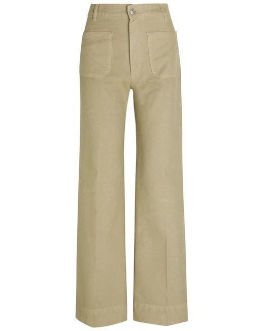 Victoria Beckham Natural Alina Wide-Leg Jeans