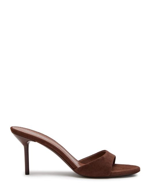 Paris Texas Brown Lidia 70 Suede Mules