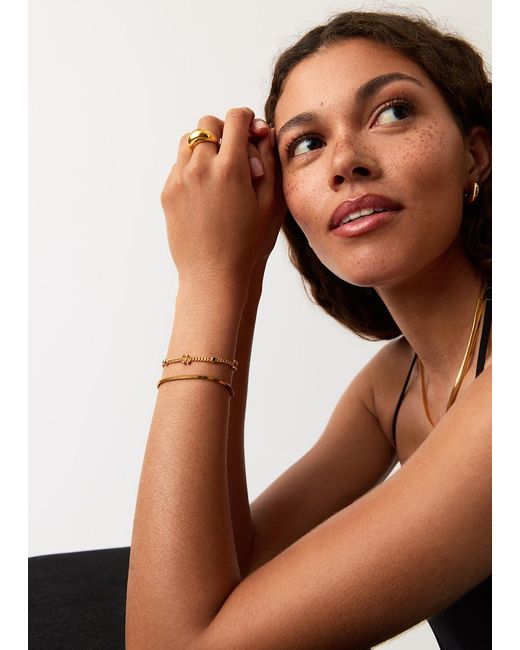 Missoma Metallic X The Flag Twins Kinetic Duality 18Kt-Plated Bracelet
