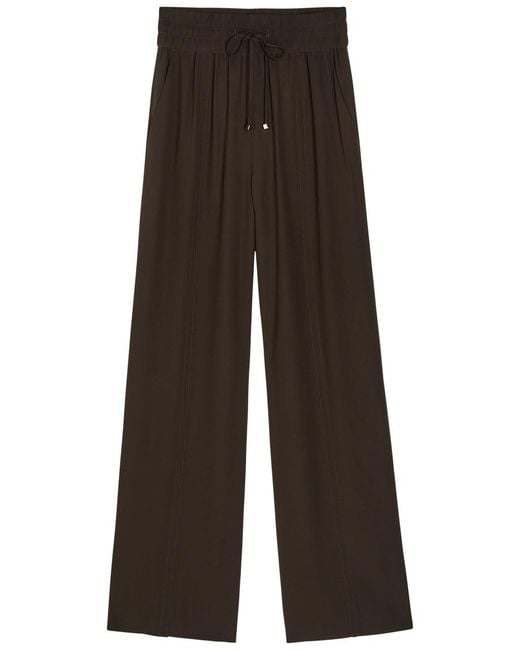 Joseph Brown Dee Wide-Leg Crepe Trousers