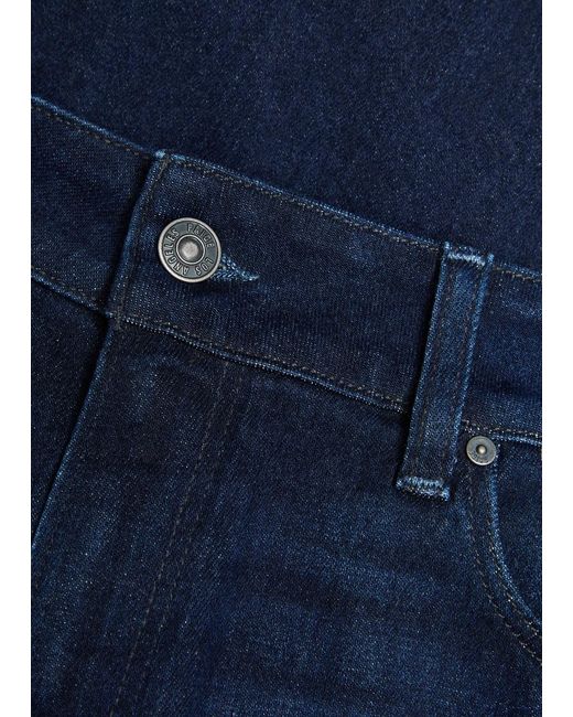 PAIGE Blue Anessa Wide-Leg Jeans