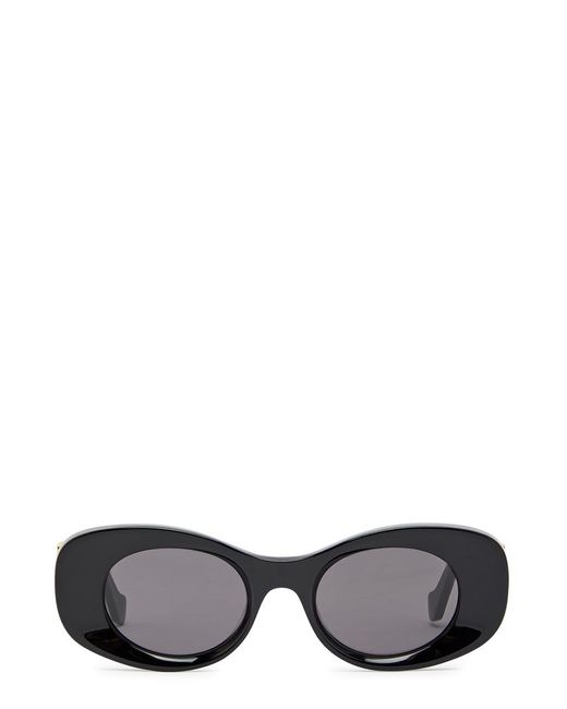 Loewe Black Anagram Oval-Frame Sunglasses